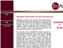 Tablet Screenshot of biotechinfo.com