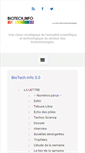 Mobile Screenshot of biotechinfo.fr